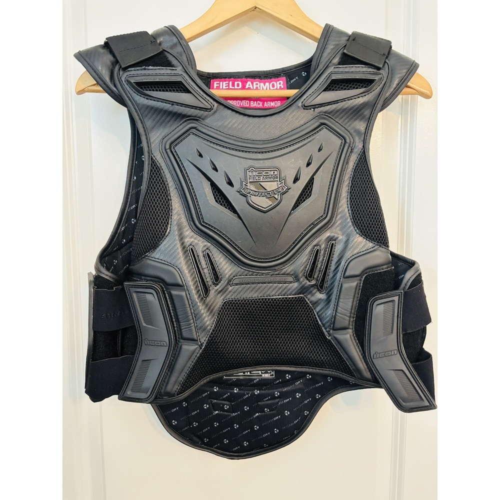 Icon Stryker Vest, Field Armor Series,  CE Approved, EN 1621-2, Women's L-XL USA